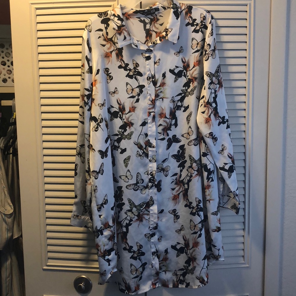 Butterfly Shirt Dress